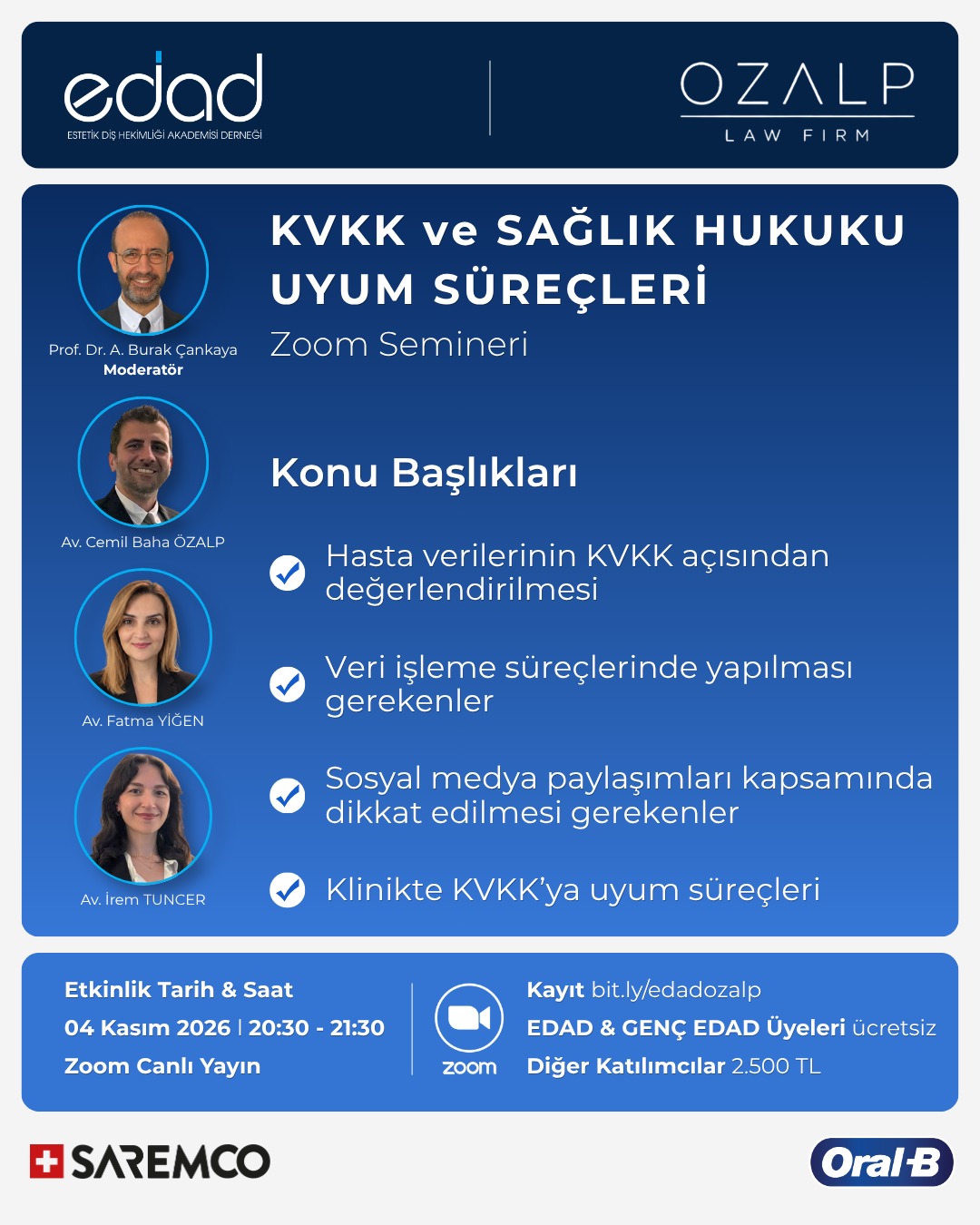 KVKK ve Sağlık Hukuku Uyum Süreçleri Webinarı